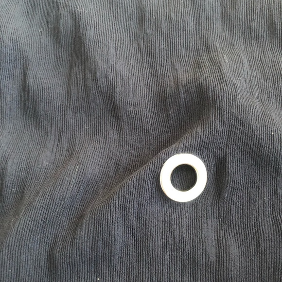 NEW Zara Navy Long Sleeves Top Asymmetrical Sz XS - Picture 4 of 4